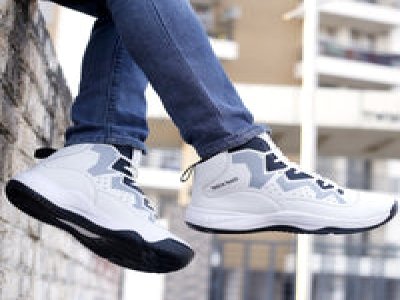Bacca Bucci MAZE Men Fashion Hi Top Sneakers Street Wear with Non-Marking Rubber Outsole