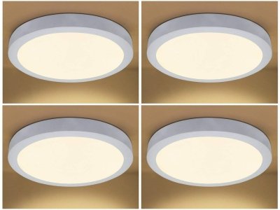 DMAK Multi Traders 22W LED Warm White, Yellow Ceiling Surface Panel Light, Pack of 4.