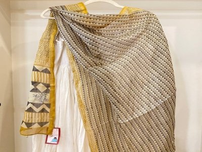 Printed Silk Dupatta