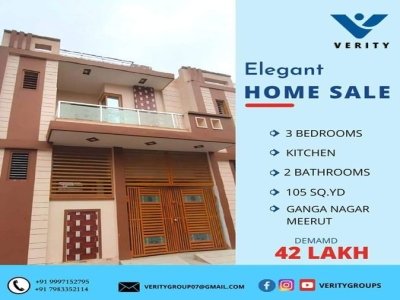 Beautifully constructed houses for sale in Ganganagar Meerut