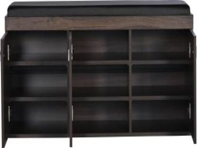 DeckUp Turrano 3-Door Engineered Wood Shoe Rack  