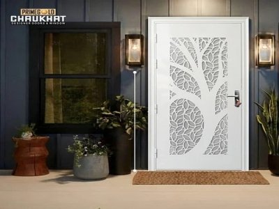 Prime Gold Decorative CNC Door With Wooden Door