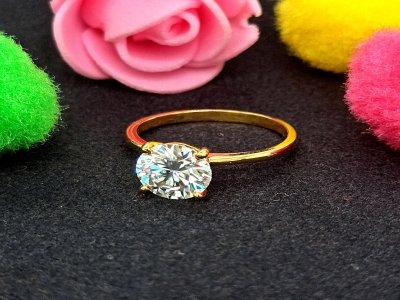2.00 ct Certified Moissanite slitaireRing 