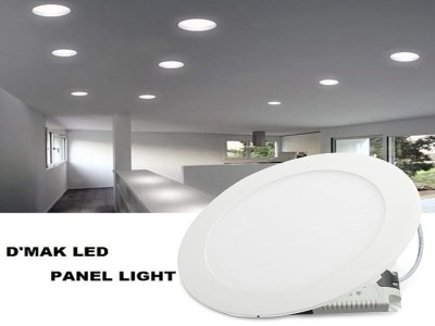 Happy Selling 8 Watt LED Round False Ceiling Panel Light for Pop (White, Pack of 20)