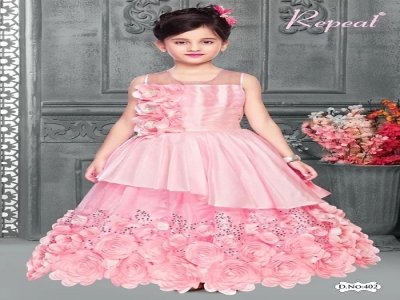 Girls Full Length Gown Dress