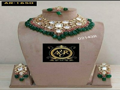 Kundan meenakari set lifetime all colour available