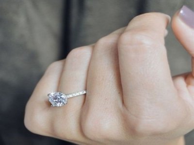 Engagement Ring 3ct Moissanite 14k Gold Ring 00601