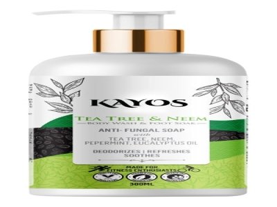 KAYOS ANTIFUNGAL TEA TREE & NEEM BODY WASH AND FOOT SOAK