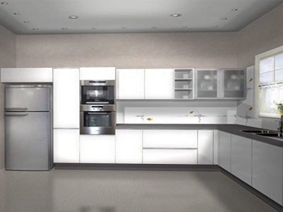 L Shaped Modular Kitchen Layout