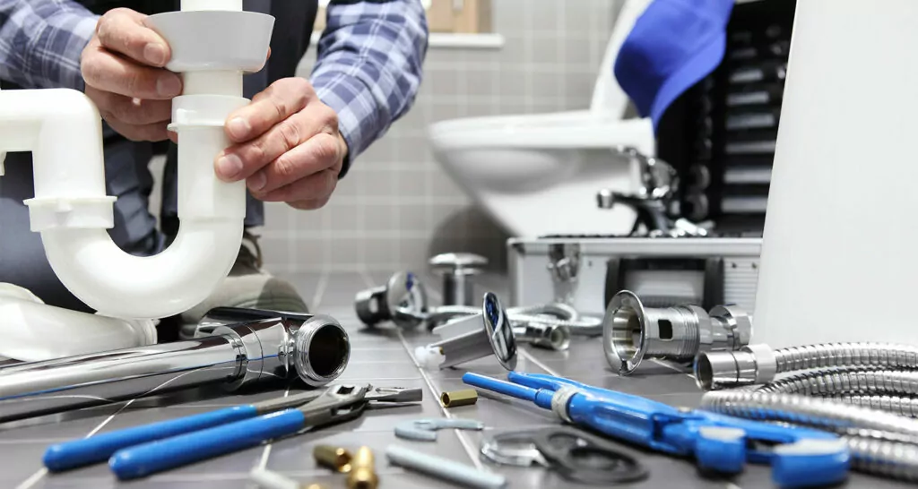 plumber will typically work in a bathroom