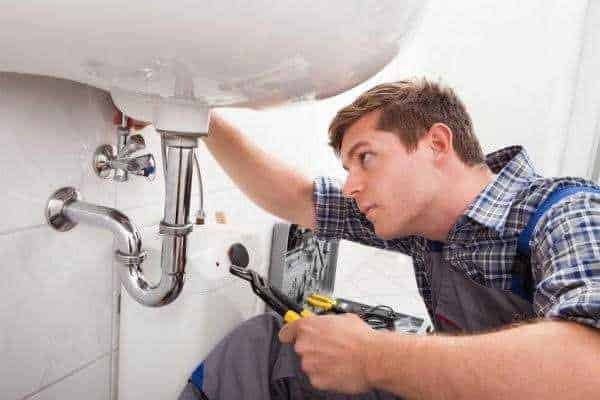 plumber will typically work in a bathroom