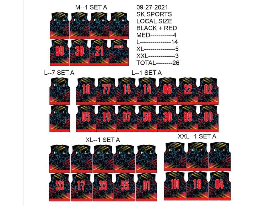 Team shirts 
