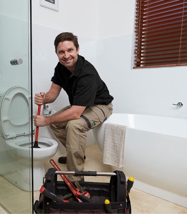 plumber will typically work in a bathroom